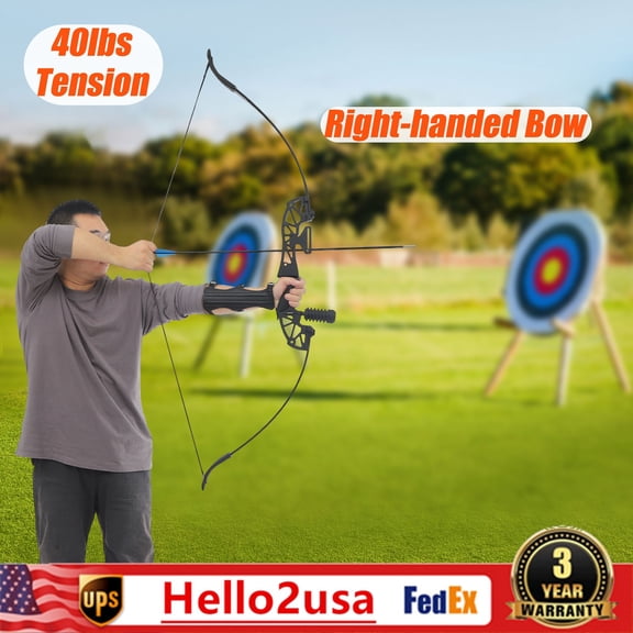 5 Arrows Black Recurve Bow and Arrow Set with Sight, Archery Bows for Adults & Youth Beginner Right Hands 40lbs Archery Set for Outdoor Training Practice