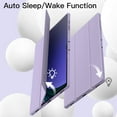 thumbnail image 5 of JETech Case for Samsung Galaxy Tab S9 Ultra 14.6 Inch with S Pen Holder, Soft TPU Tri-Fold Stand Protective Tablet Cover, Support S Pen Charging, Auto Wake/Sleep (Light Purple), 5 of 6