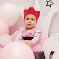 thumbnail image 5 of Raindrops Crown for Baby Red Knitted Crown Hat Birthday Party 1Pack, 5 of 5