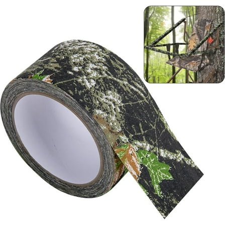 10.9 Yard Camo Stealth Silencing Tape- Hunting Camouflage Silencing Tape Wrap- Hunting Strong Adhesive Tape Bandage for Outdoor Hunting Camping Gear