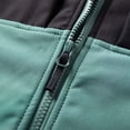 thumbnail image 6 of Mens Windbreaker Solid Color Outdoors Mountaineering Wearproof Warm Zipper Multi-pocket Coat Long Sleeve Jacket Green M Windbreakers for Men, 6 of 7