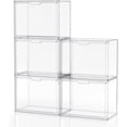 thumbnail image 1 of Clear Plastic Storage Bins Acrylic Display Case with Magnetic Door, Purse Organizer for Closet: Stackable Display Box for Collectibles, Book, Cosmetic, Figures Showcase( ), 1 of 7