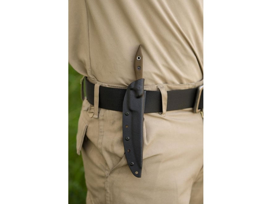 TOPS Knives Lion's Toothpick Fixed Blade Knife 4" Drop Point 1095 Tactical Stone Blade Canvas Micarta Handle Green