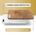 thumbnail image 6 of Case Yard Wooden Case Outside Soft TPU Silicone Slim Fit Shockproof Wood Phone Cover for Girls Boys Men and Women Supports Wireless Charging Hibiscus & Koi Fish Design case for iPhone-8-Plus, 6 of 7