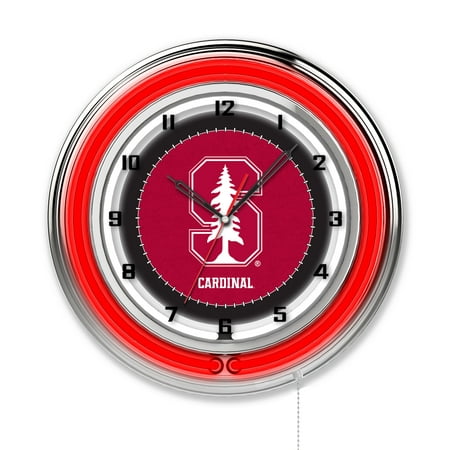 Stanford University 19 Double Neon Wall Clock