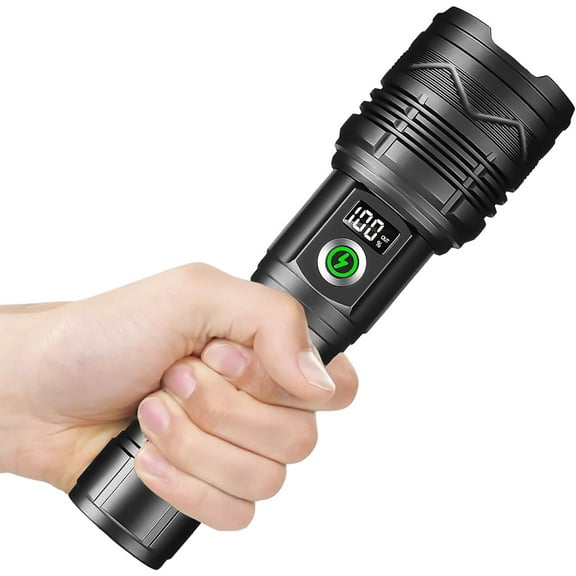 TRA-Flashlight Rechargeable Led Flashlights 1200 high Lumens Flash Light Brightest Powerful Tactical Flashlight Military High Power Memory Super Bright for Home Camping Hiking Outdoor Emergency