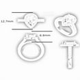 thumbnail image 4 of 2.25Ct Accent Wedding Ring Set, Bridal Ring Set, Pear Diamond Engagement Rings, Promise Ring, Bridesmaid Jewelry, Personalized Gifts For Her, 4 of 5