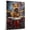 Airedale Terrier, variant on Papillon Dog Playing Drum Kit Stretched Canvas Size 8x12 – Vintage Style Papillon Dog Art for Drum Kit Fans, Great Gift for Dog Owners