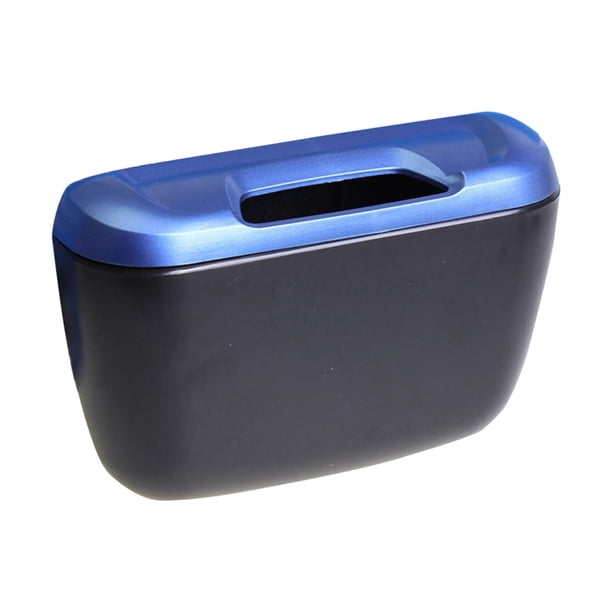Bote de basura para coche con tapa, organizador de basura para puerta lateral colgante, caja antipolvo, cubo de basura multifunción, cubo de basura Baoblaze Papelera de coche con tapa