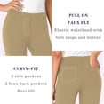 thumbnail image 4 of Tapata Women's 30'' Stretchy Bootcut Dress Pants with Pockets Tall, Petite, Regular for Office Work Business, 4 of 6