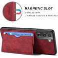 thumbnail image 4 of for Samsung Galaxy S22 Plus Case, Slim PU Leather Wallet Case Credit Card Slot Holder Lightweight Protective Case with Kickstand for Samsung Galaxy S22 Plus (Red), 4 of 11
