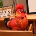 thumbnail image 5 of Simulation Rooster Stuffed Animals Plush Toy 11.8in Fluffy Chicken Doll Soft Toy Funny Room Decor, 5 of 6