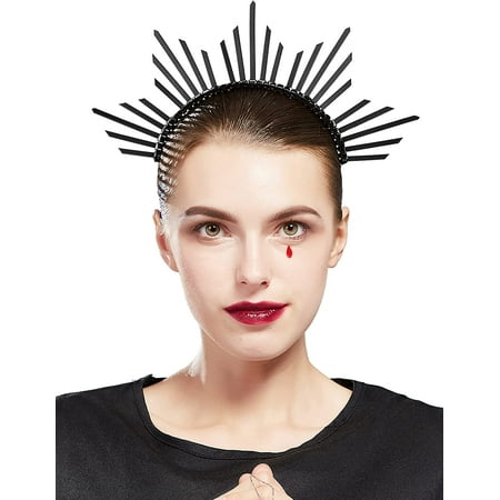 Couronne annulaire de marraine à fermeture éclair, bandeau de fée, Costume d'hal