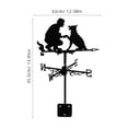 thumbnail image 2 of unbranded Iron Roof Weather Vane Para Jardín Y Negro Resistente Para Dirección Del, 2 of 8
