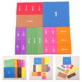 thumbnail image 3 of 22 piezas de azulejos y círculos de fracciones éticas-manipuladores de matemáticas para imanes de fracciones de escuela y tiras y barras Sunnimix azulejos de fracción de arco iris, 3 of 7
