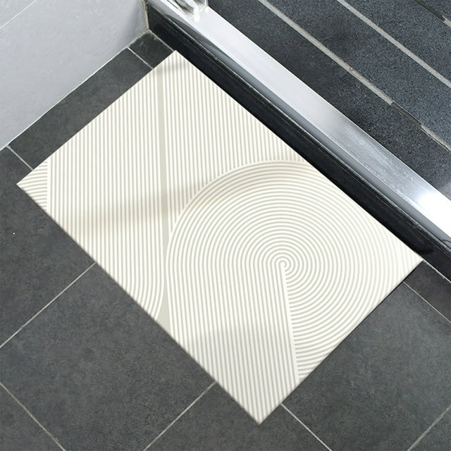 Fiudx Alfombra de Baño de Diatomeas, Superabsorbente, Antideslizante, de Terciopelo, Suave, Cálida y Cómoda, de Secado Rápido, Multiusos, para Lavabo, 40 X 60 Cm.