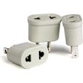 thumbnail image 1 of 3pcs Fr To Us Adapter Converter European Plug To American Plug For Connecting Devices French France Europe To The Usa To Go To Japan Canada Thailand T, 1 of 5