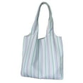 thumbnail image 2 of LHNFT Lightweight Shoulder Bag for Women Striped, Canvas Tote Bags Large Capacity Handbag Travel Beach Vacation Purse, 2 of 9