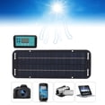 thumbnail image 1 of Célula Solar, Panel Solar Negro Portátil Duradero Para RV, 1 of 7