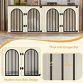 thumbnail image 5 of 63" Dog Crate Furniture for 2 Dogs,XL Wooden Dog Cage with Divider & Cushion for Medium Large Dogs, 5 of 6
