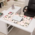 thumbnail image 3 of Long Mouse Pads for Desk,Pioneer Flower Floral Print Pattern Desk Mats on Top Of Desks, Desk Mouse Pad Extra Large with 3mm Non-Slip Base and Stitched Edge for Gaming,Office,Work,Home 31.5"x15.7", 3 of 6