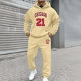 thumbnail image 5 of Mens Jogging Suits 2 Piece Set 2025 Casual Jogging Gym Sweat Suits Athletic Tracksuit Outfits Men's Fashion, Khaki, Size M, 5 of 5