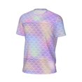 thumbnail image 6 of Wukai Fish Scale1 Print Men's Short-Sleeved Mesh T-Shirt,Quick-Dry Short Sleeve Workout T-Shirt-XX-Large, 6 of 8