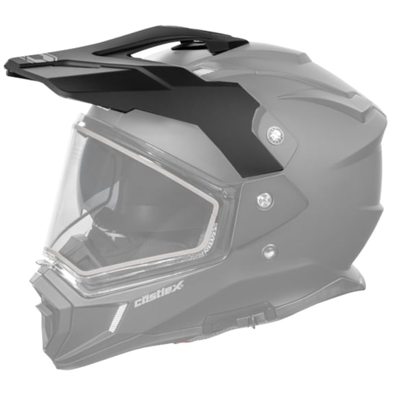 Castle CX200 D/S Helmet Visor/Peak Matte Black