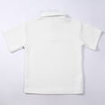 thumbnail image 3 of Kids Boy Polo Shirt White Polo Shirt for Boys Rugby Button Down Shirt Short Sleeve Polo Shirts Boys Shirts Size 8-9 Years, 3 of 7