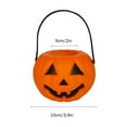 thumbnail image 4 of kttectoa 2pcs Halloween Pumpkin Bucket Small Plastic Pumpkin Bucket for Kids Pumpkin Bucket Pumpkin Pail Halloween Candy Bucket Halloween Pumpkin Basket Halloween Party Decorations, 4 of 7
