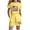 Yellow, variant on CHUMUD Girls 4th of July USA Shirt American Flag Patriotic Daisy Print Sets 2 Piece Kids T-Shirt & Elastic Waist Shorts 3-14 Years