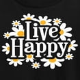 thumbnail image 3 of Instant Message - Spring - Live Happy - Women's Short Sleeve Graphic T-Shirt, 3 of 6