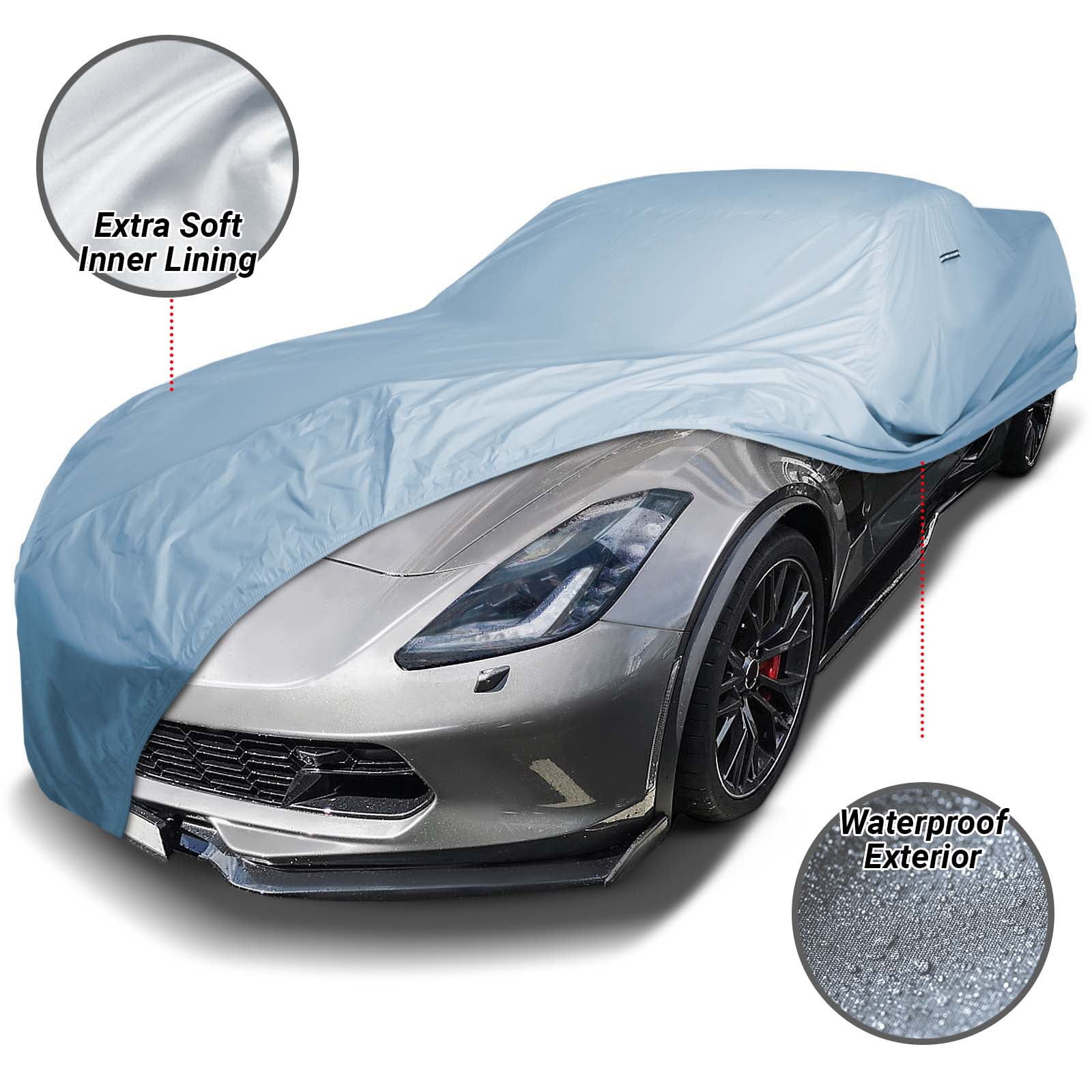 iCarCover Custom Fit Car Cover for 19911996 Chevy Corvette C4