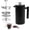 Black, variant on Mixpresso Large Stainless Steel French Press,  Double Wall Insulated, Mirror Finish, 50 Oz 1500ml