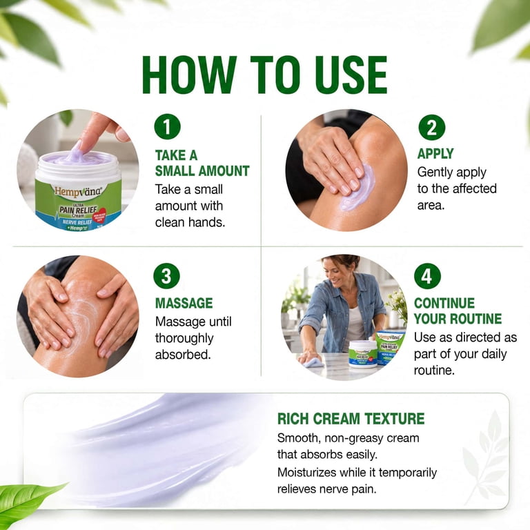 Hempvana Ultra Nerve Pain Relief Cream, Homeopathic photo 3