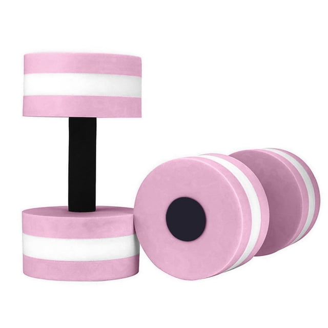 EGNMCR Fitness & Yoga Equipment 1 Pair Aqua Fitness Barbells Foam Dumbbells Hand Bars Pool Resistance Exercise Adult decompression