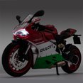 thumbnail image 2 of 1:12 1199 Panigale Alloy Racing Motorcycle Model Diecast Metal Toy Street Sports Motorcycle Model Sound and Light Childrens Gift, 2 of 6