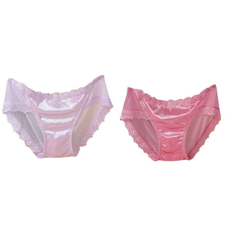 Lojoutye 2 Pack( 1PCS & Watermelon Red 1PCS) Push Up for Women Plus Size Multipack Open Thong Women s Holiday for Women Plus Size Lace Panties Pajamas G-Pants