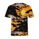 thumbnail image 5 of Conjunto de blusa y pantalones de manga corta con estampado 3D de camiseta de cuello redondo de Halloween informal para hombres Pompotops oipoqjl35811, 5 of 7