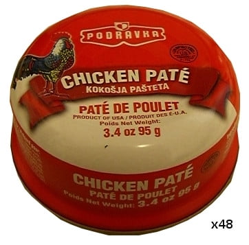 Chicken Pate (Podravka) CASE (48 x 95g) by