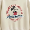 thumbnail image 2 of Disney - Mickey American Original - Women's Oversized Fleece Crew Sweatshirt, 2 of 4