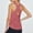 Red, variant on DuoJiaJ Women's Casual Round Neck Backless T Shirt Summer Fall Versatile Top For Daily Wear Sports Vacation Home Comfortable Soft Breathable Fabric Women Workout Tank Tops Blue L