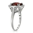 thumbnail image 2 of Galaxy Gold 14K Solid White Gold Cushion Cut 4.8 CTW Ring with Natural Diamonds and Natural Garnet (10.5), 2 of 2