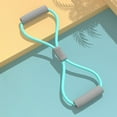 thumbnail image 5 of 8 word yoga stretcher female open back stretch with open shoulder beauty back home fitness stretching equipment pull back rope (Pink), 5 of 6