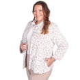 thumbnail image 3 of Alfred Dunner Womens Plus-Size Sculpted Mock Neck Animal Jacket, 3 of 6