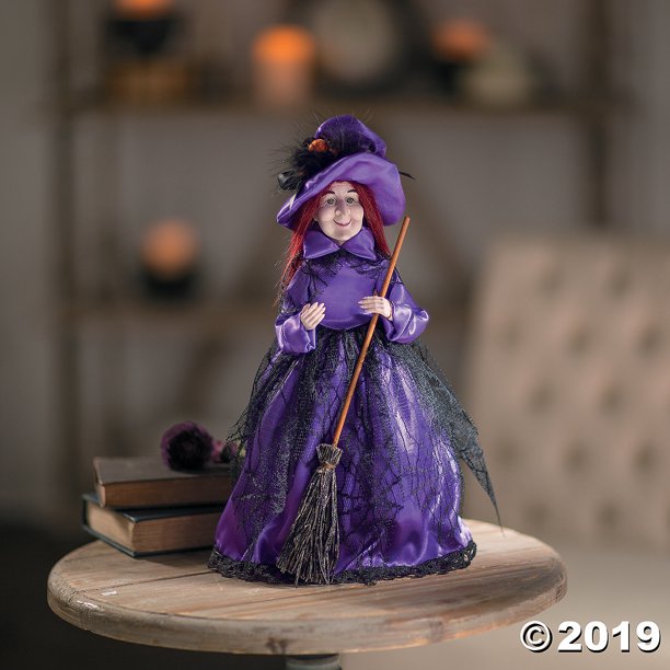 Fancy Witch Tabletop Halloween Decoration