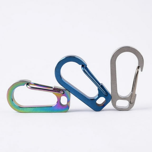 tooloflife Durable Carabiner Keychain Quick Release Hooks Large Load Bearing Titanium Alloy
