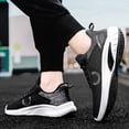 thumbnail image 5 of Mens Shoes,Breathable Mesh Running Shoes Lightweight Athletic Walking Sneakers Comfortable Casual Gym Fitness Training Shoe,Shoes for Men,Black,10, 5 of 9