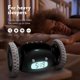 thumbnail image 2 of Despertador de cuerda con ruedas (negro), sonido adicional para personas que duermen mucho (robot de dormitorio para adultos o niños) Diversión, rodar, correr, moverse, saltar, 2 of 5