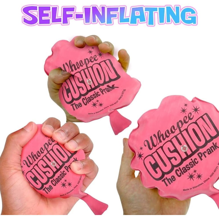 Whoopie Cushion Self-Inflating Prank Pack (2pk) – Fart Sound Toy For Kids & Adults, Party Gag Gift